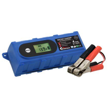 Nabíječka mikroprocesor 4Amp 6/12V PB/GEL LCD display  Compass