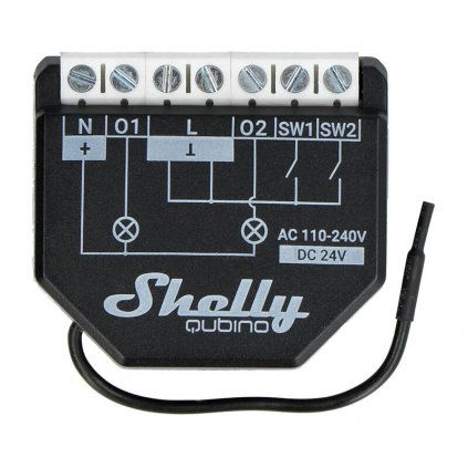 Shelly Qubino Wave2PM Controller, 2-channel, Z-Wave (Power measurement)  Shelly