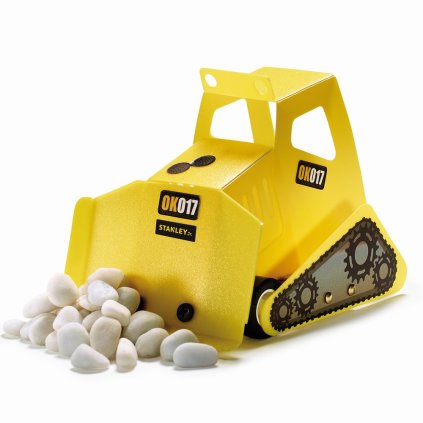 Stanley Jr. OK017-SY Stavebnice, buldozer, dřevo  Stanley