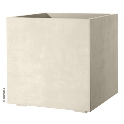 Deroma květináč Cubo Millennium 25 cm bílá  Deroma