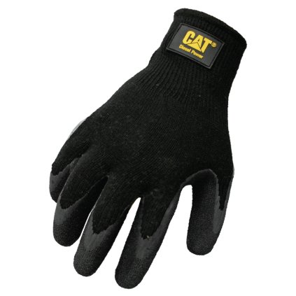Caterpillar Rukavice CAT017400 z prodyšného úpletu s latexem na dlani a prstech, vel. XL  Caterpillar