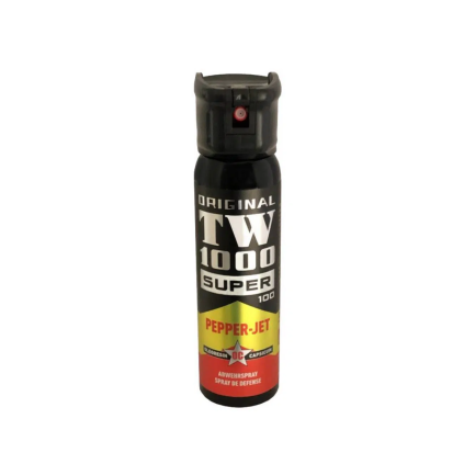TW1000 Pepřový sprej Jet Super s pojistkou a pružinovým vyklápěcím uzávěrem 100 ml  TW1000