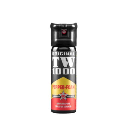 TW1000 Pepřový sprej Foam Classic s pojistkou a pružinovým vyklápěcím uzávěrem 63 ml  TW1000