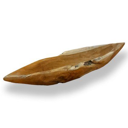 TEAK Mísa ve tvaru loďky průměr 60 cm  Teak