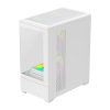 Počítačová skříň DarkFlash C365 (bílá) + 5 ventilátorů  DarkFlash