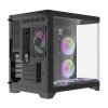 Počítačová skříň Darflash FT418 + 6 ventilátorů aRGB (černá)  DarkFlash