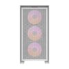 Počítačová skříň Darkflash DRX70 MESH + 4 ventilátory RGB (bílá)  DarkFlash