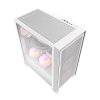 Počítačová skříň Darkflash DRX70 MESH + 4 ventilátory RGB (bílá)  DarkFlash