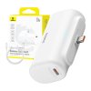 Baseus Compact 5000mAh powerbanka, 20W, USB-C (bílá).  Baseus