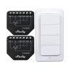 Sada 2 WiFi ovladačů žaluzií/záclon Shelly Shutter + BLU RC Button 4  Shelly