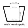Střešní nosič FABIA III zámek ALU DIH - liftback  Diheng