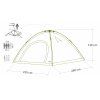 Stan rychlorozkládací BUDVA pro 3-4 osoby 280x220x140cm PU3000mm  Cattara