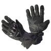 Rukavice moto CAP kožené dlouhé černé M (Velikost M)