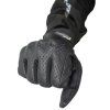 Rukavice moto MASS CE kožené krátké černé XS (Velikost XS)
