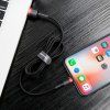 Baseus Cafule USB Lightning kabel 2,4A 0,5m (červeno-černý)