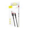 Baseus Cafule USB Lightning kabel 2.4A 1m (červeno-černý)
