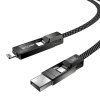 Blitzwolf BW-HDC7 4 v 1 USB+C+Hromosvod 240W 1,2 m (černý)