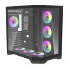 Počítačová skříň Darflash FT418 PRO + 7 ventilátorů aRGB (černá)