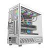 Počítačová skříň DarkFlash DS950V s displejem (bílá) + 6 ventilátorů