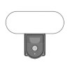 Kamera WiFi IP chytrý FloodLight Gosund IPC3, IP65 Tuya